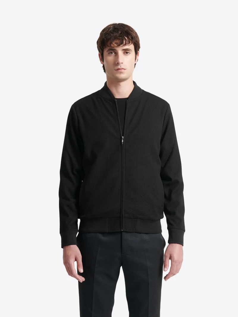 Sweat col teddy zippé