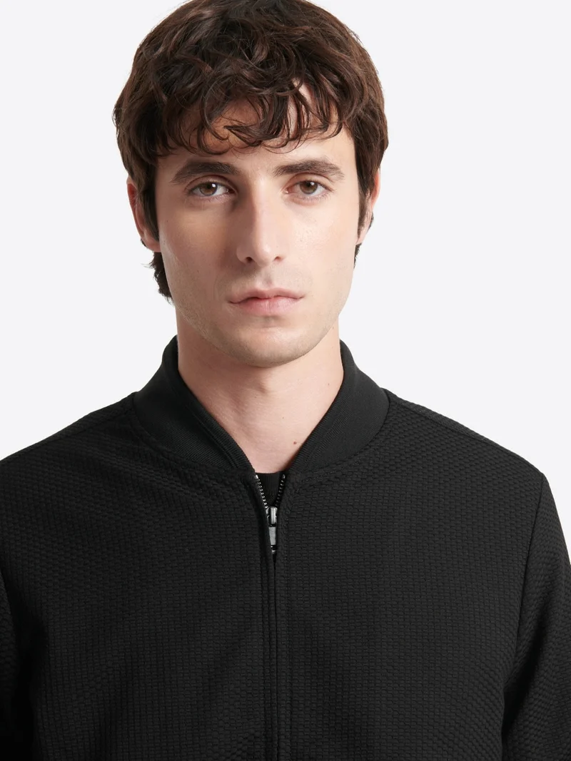 Sweat col teddy zippé