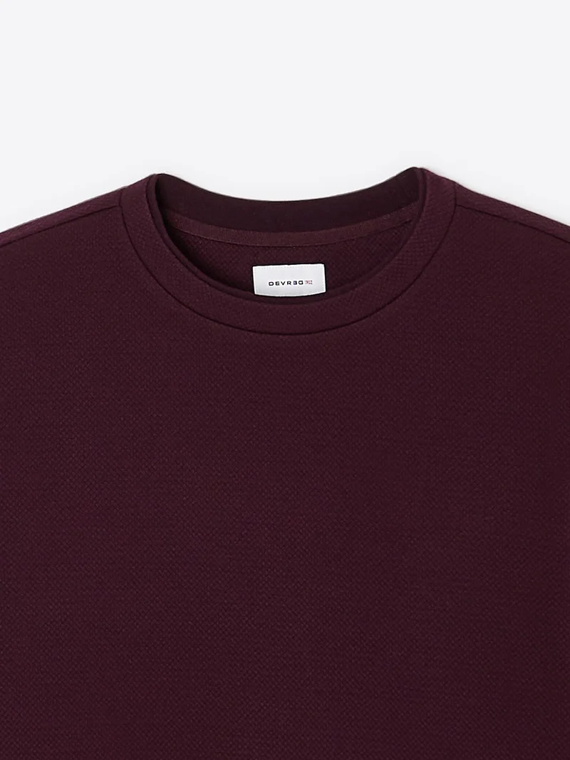 Sweat regular col rond en coton