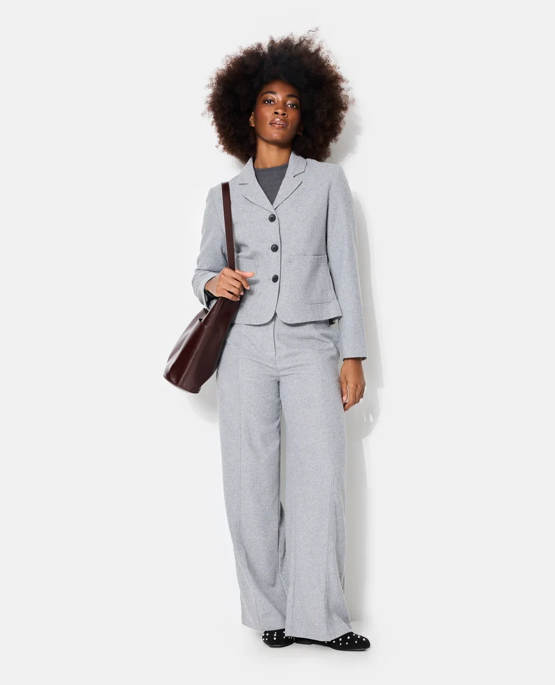 Veste blazer cintrée avec laine