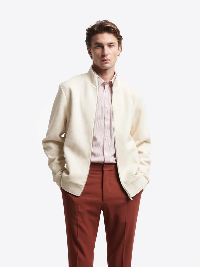 Sweat col montant zippé