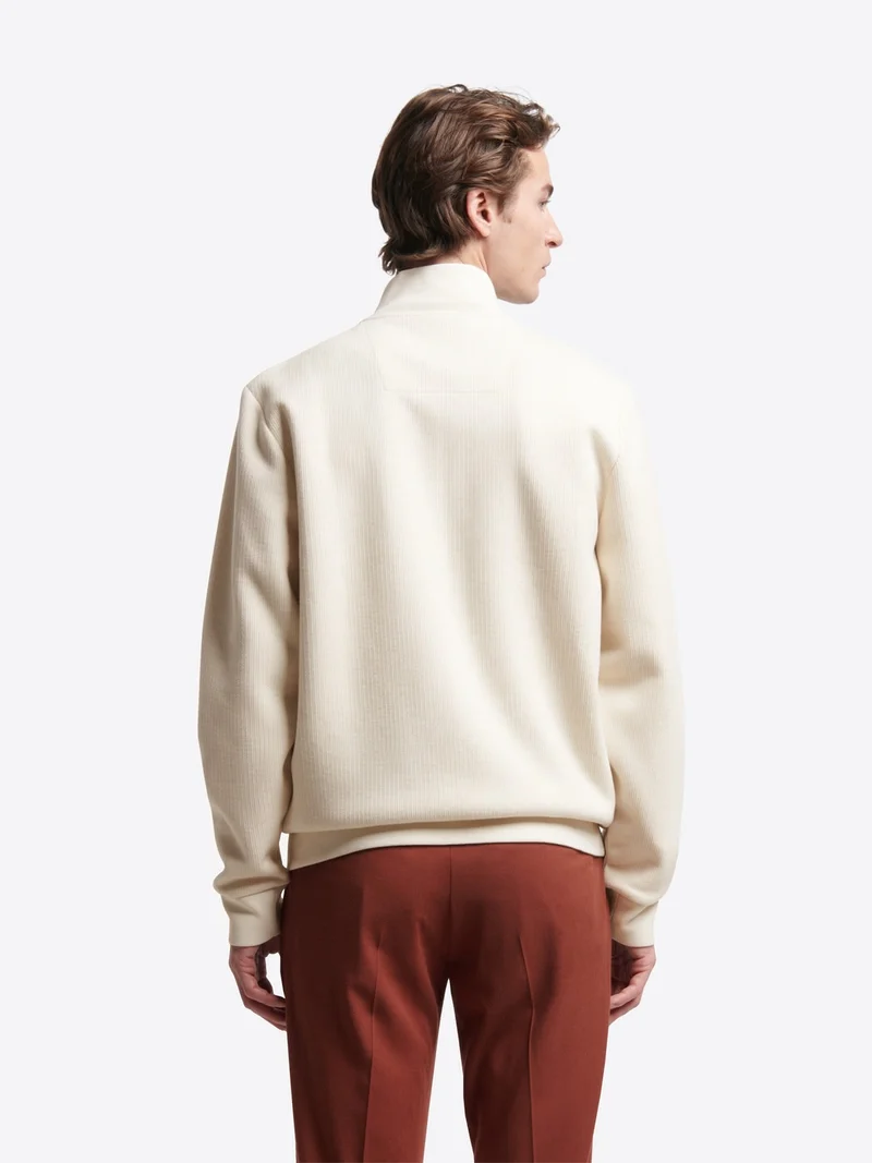Sweat col montant zippé