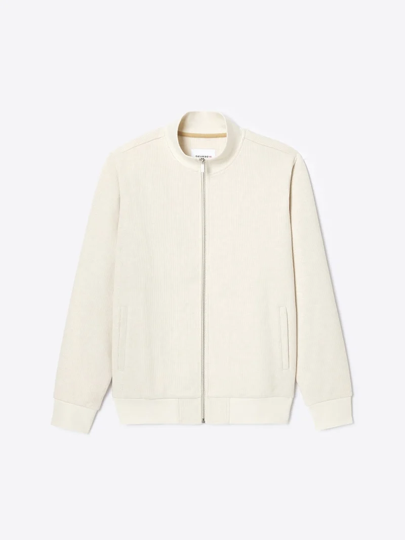 Sweat col montant zippé