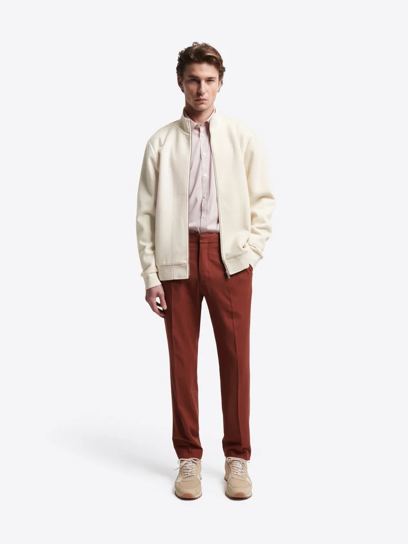 Sweat col montant zippé