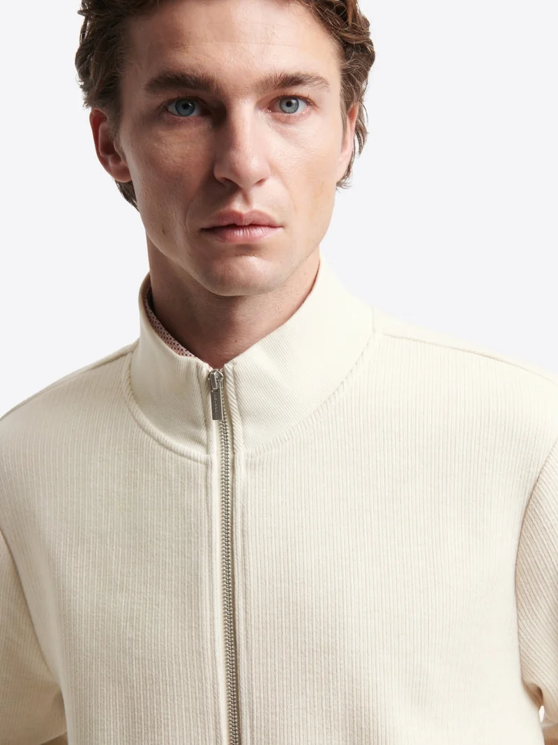 Sweat col montant zippé