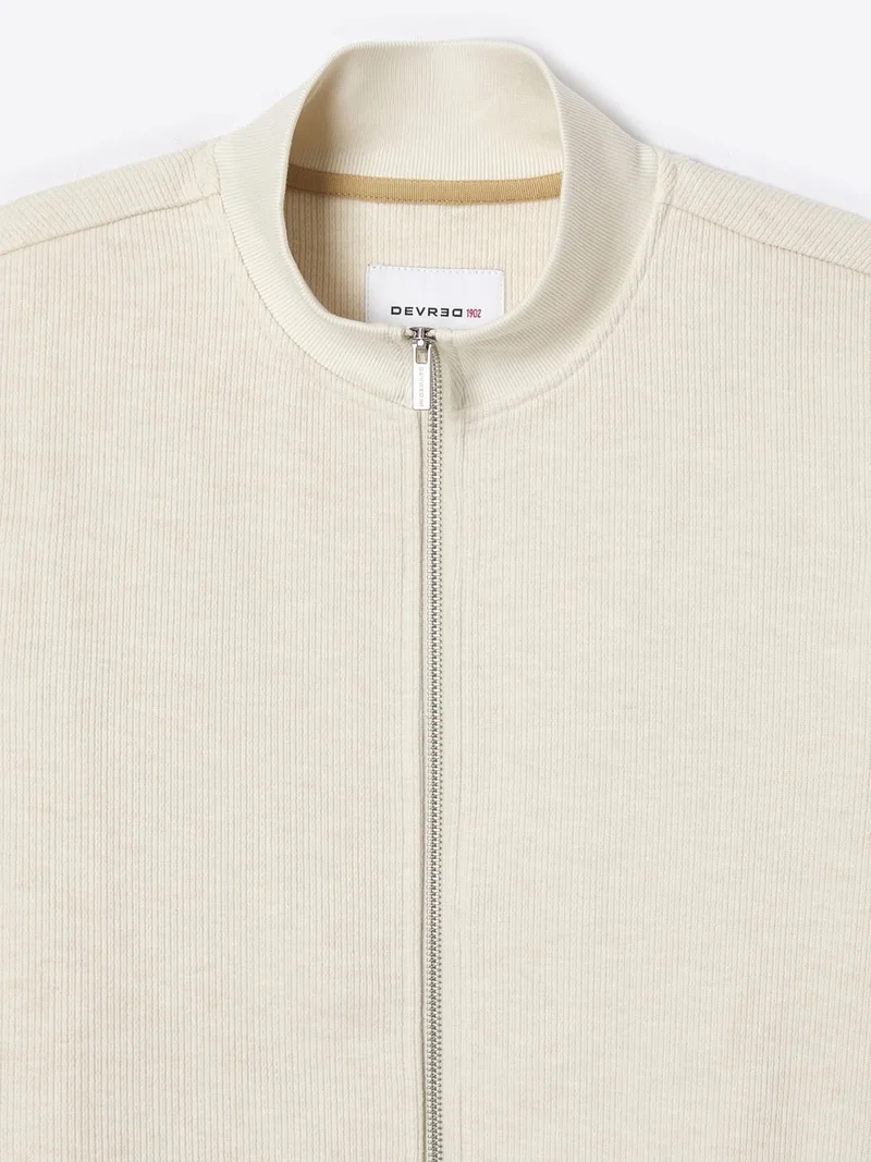 Sweat col montant zippé