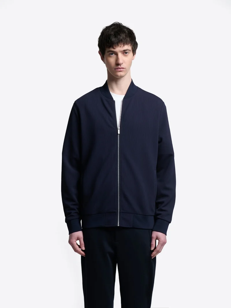 Veste légère col teddy