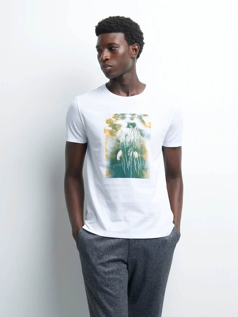 Tee-shirt en coton à motif