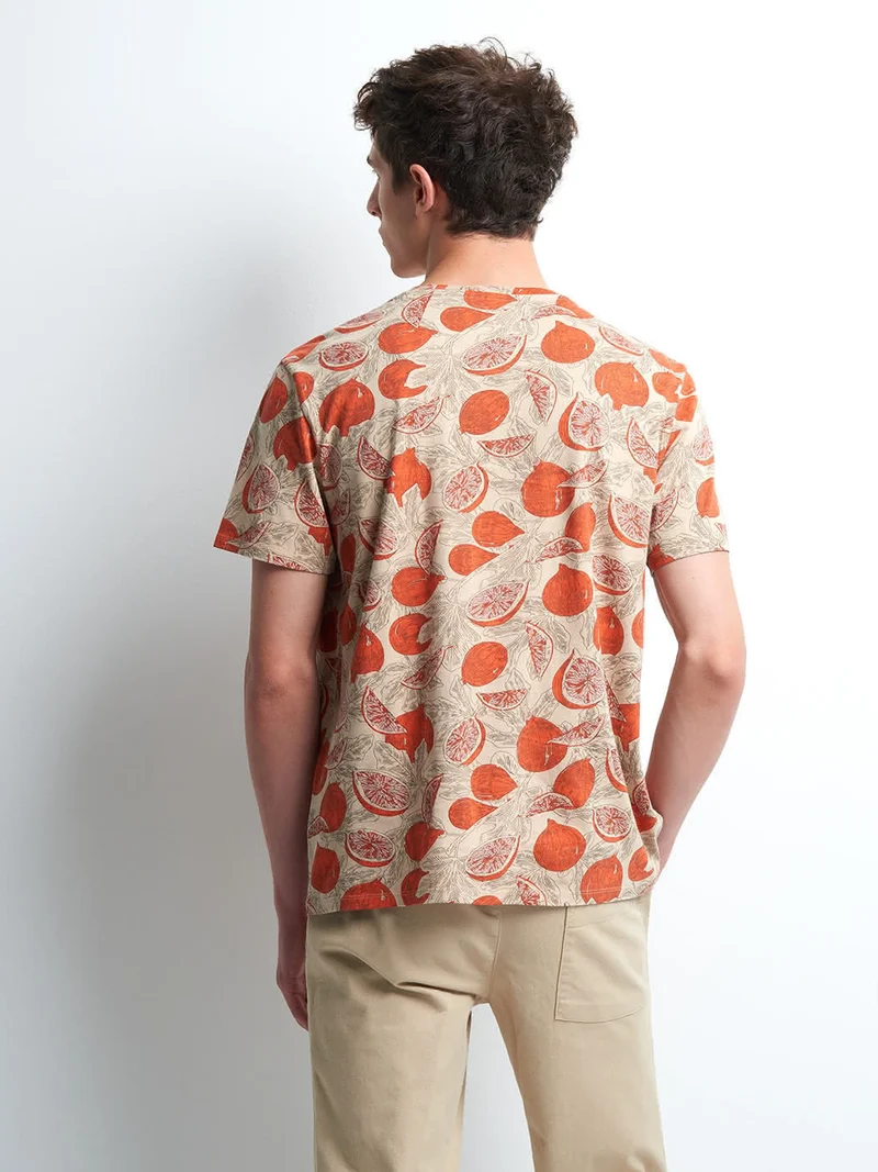 Tee-shirt en coton imprimé