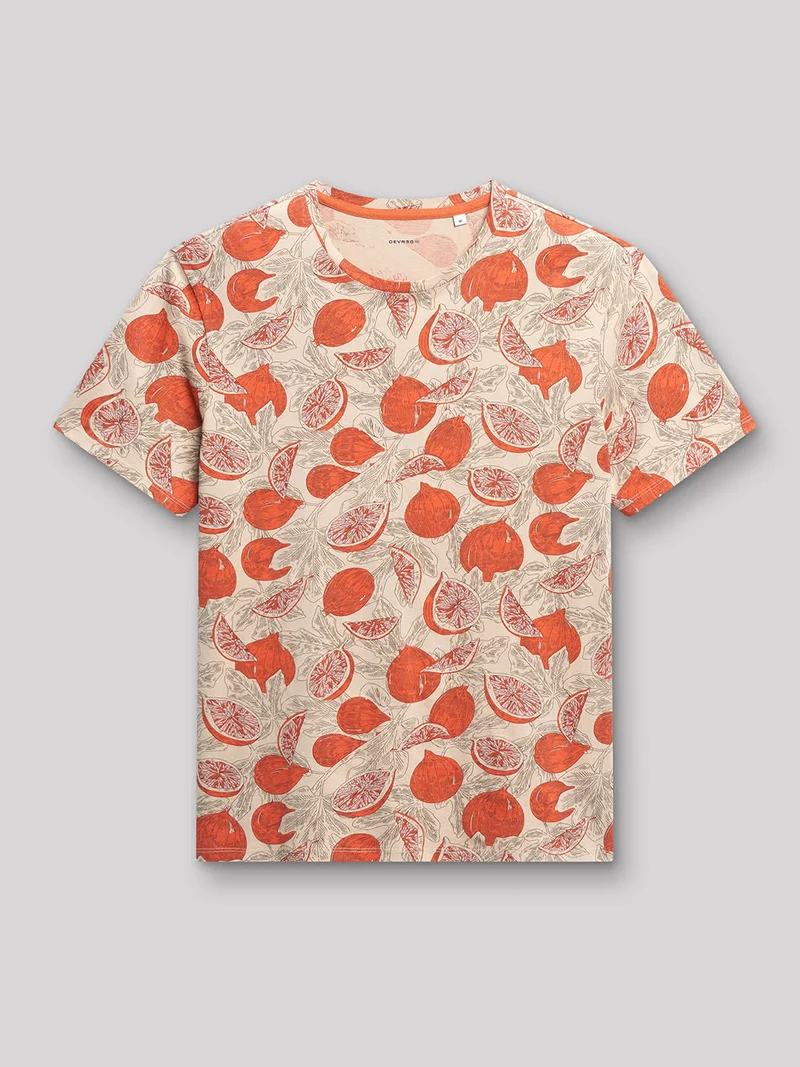 Tee-shirt en coton imprimé