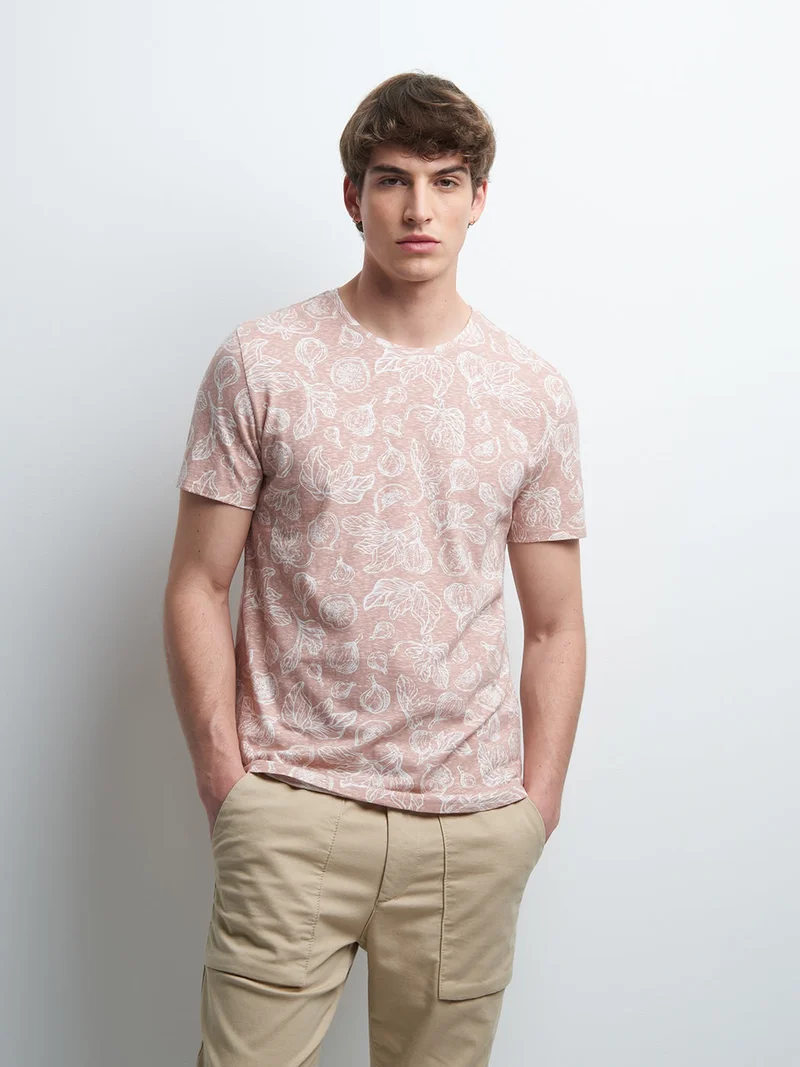 Tee-shirt col rond imprimé
