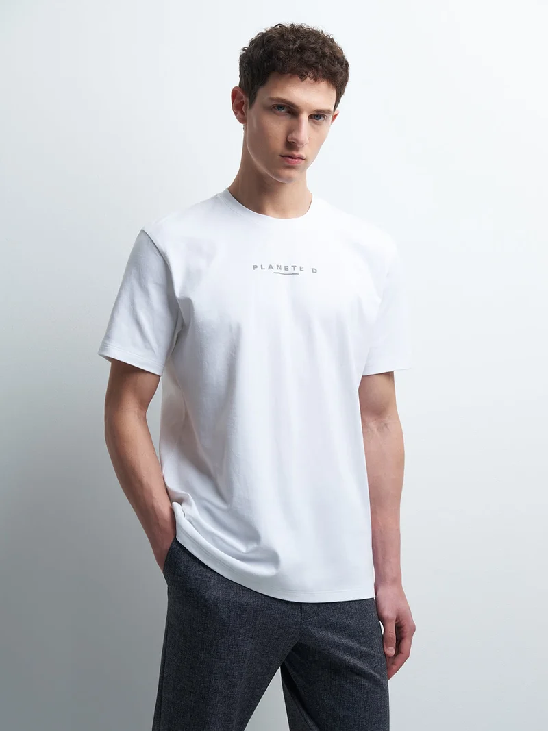 Tee-shirt en coton à message