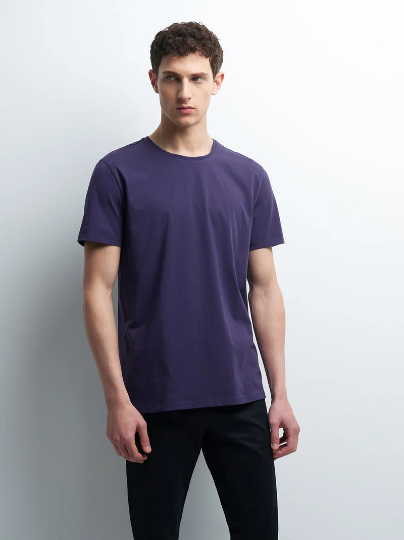 T-shirt col rond en coton Supima®