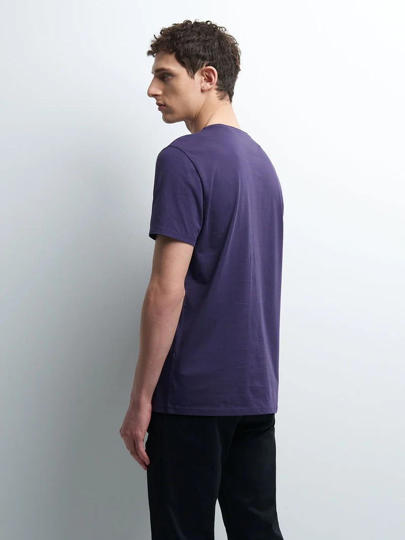T-shirt col rond en coton Supima®