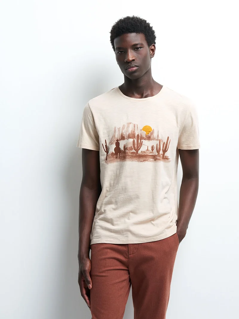 Tee-shirt en coton uni