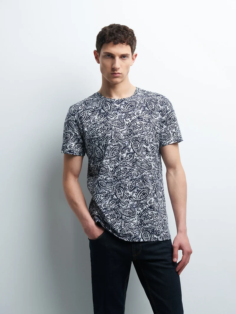 Tee-shirt en coton imprimé