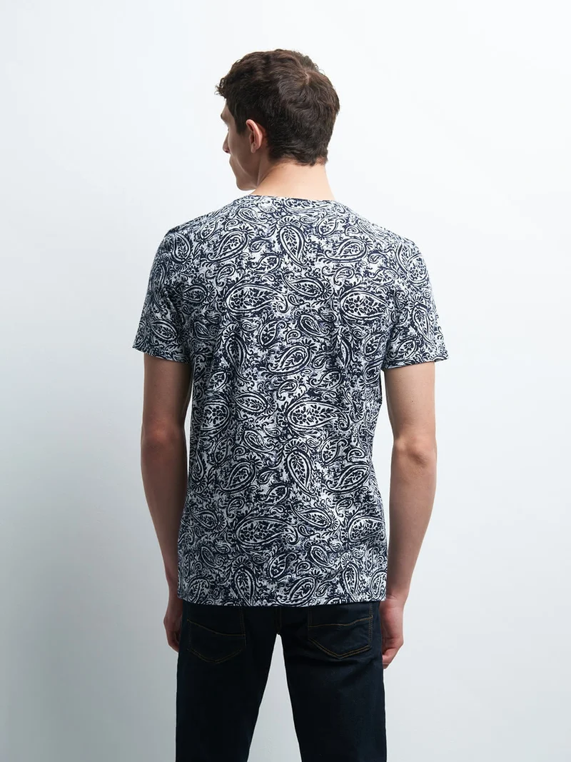 Tee-shirt en coton imprimé