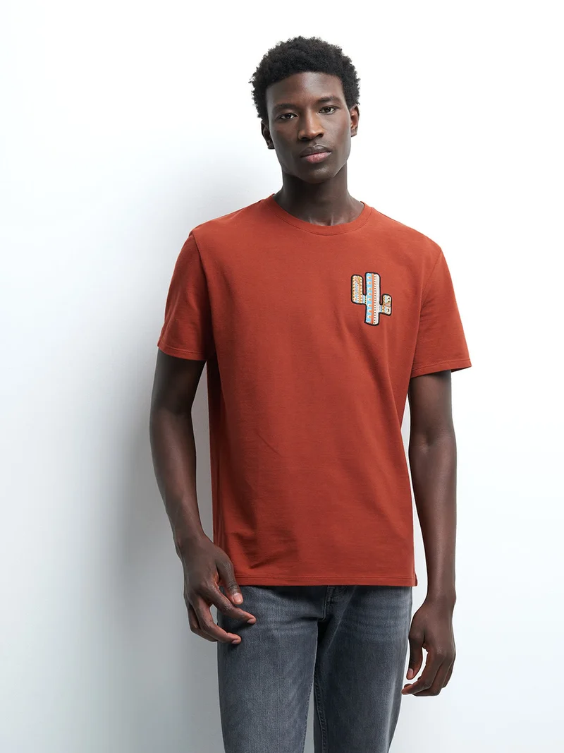 Tee-shirt col rond uni