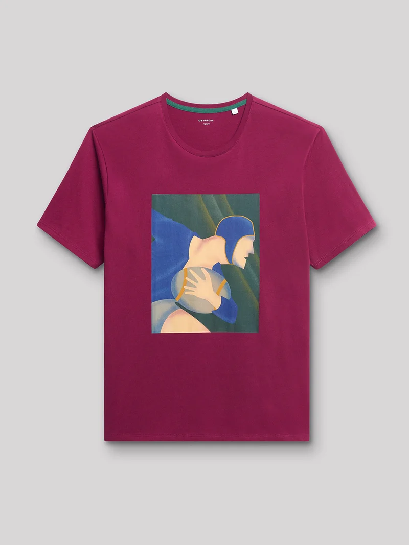 Tee-shirt en coton à motif