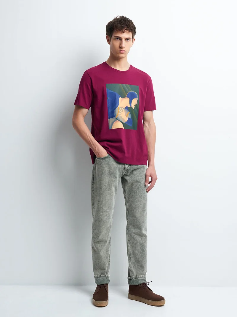 Tee-shirt en coton à motif