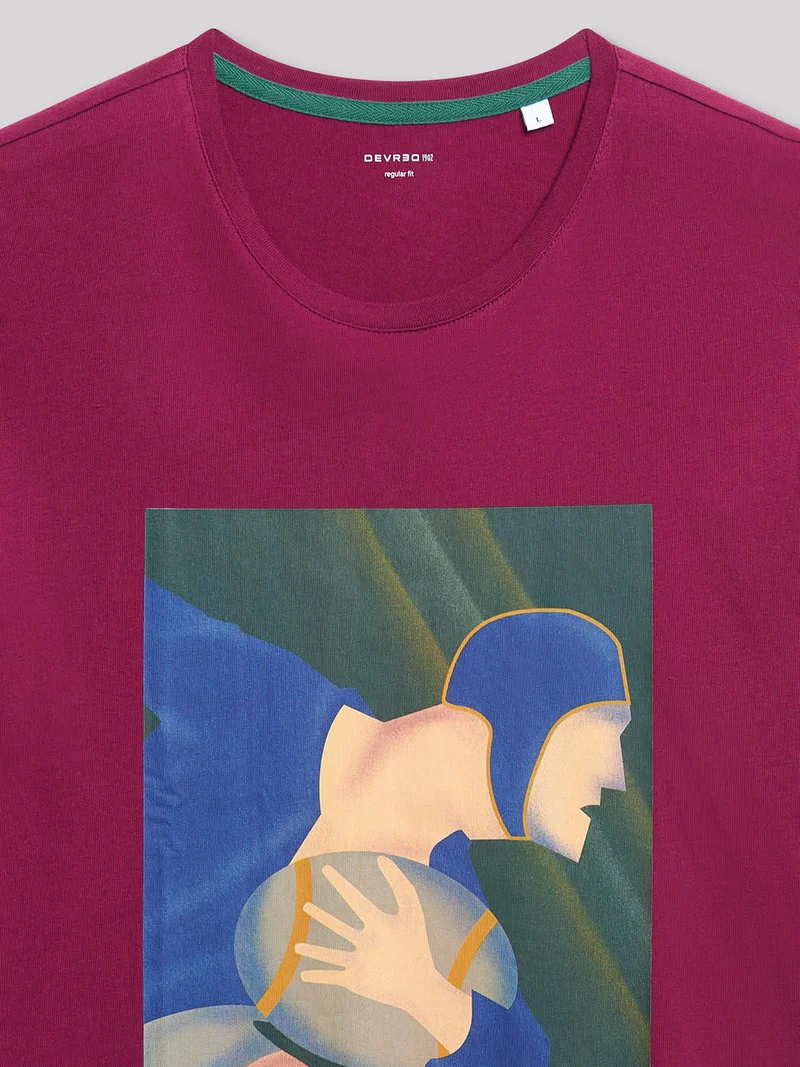 Tee-shirt en coton à motif