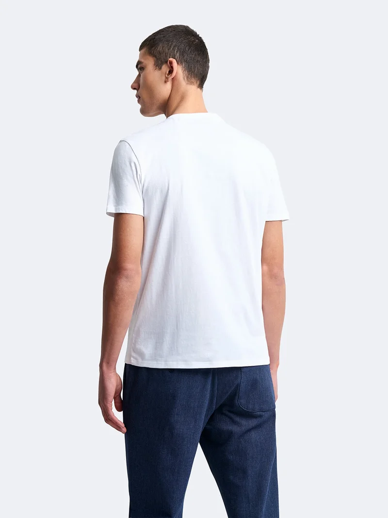 T-shirt col rond coton en conversion
