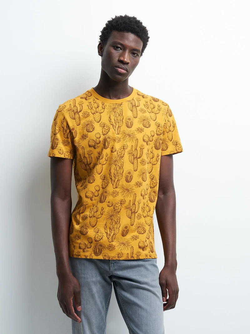 Tee-shirt en coton chiné
