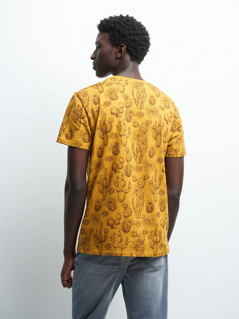 Tee-shirt en coton chiné