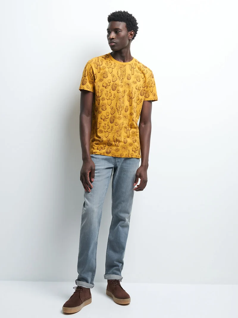 Tee-shirt en coton chiné