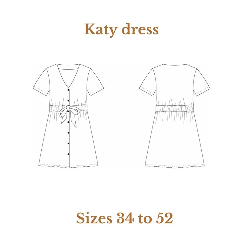 Patron de couture PDF | Robe Katy | Cha'coud | BILINGUE (FR/EN)