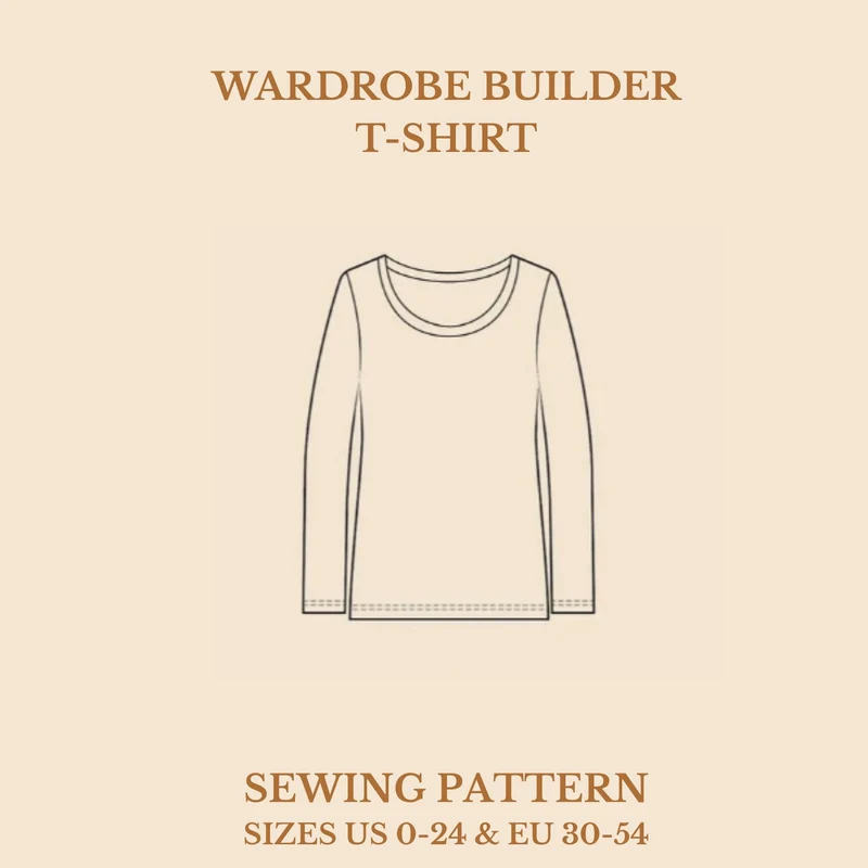 Patron de couture PDF | T-shirt Builder | Wardobe by Me