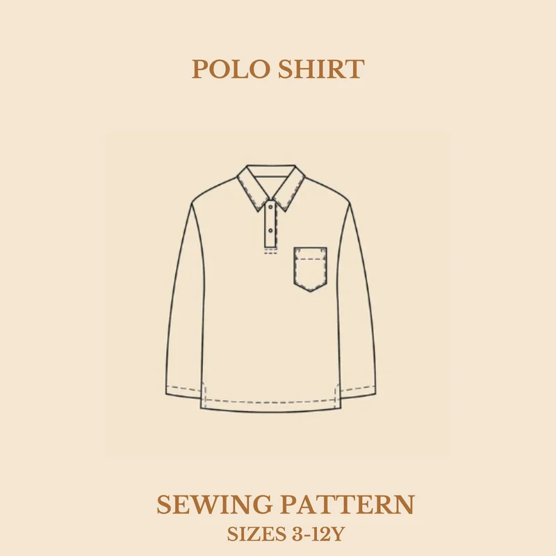 Patron de couture PDF | Polo | Unisexe | Wardobe by Me