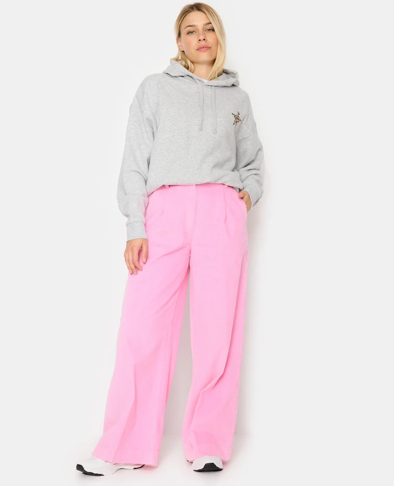 Pantalon large en velours grosse côte