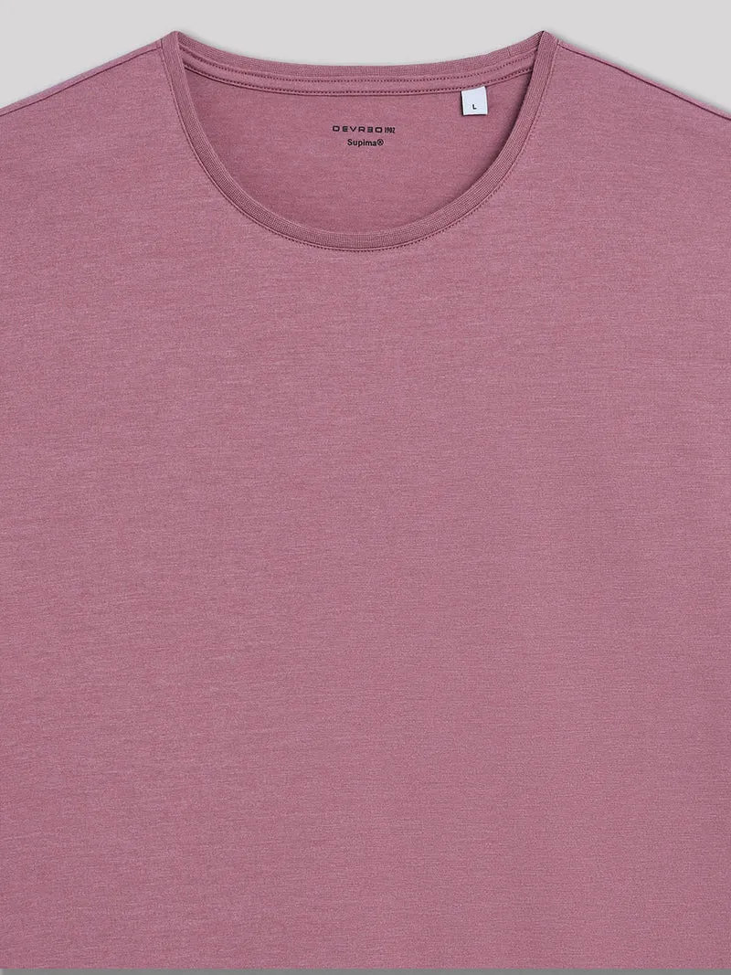 T-shirt col rond mélange coton Supima®