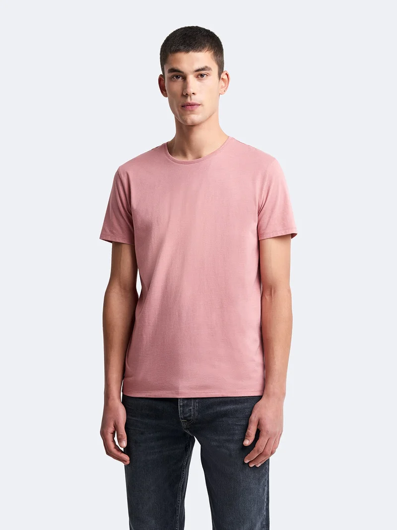 T-shirt col rond mélange coton Supima®