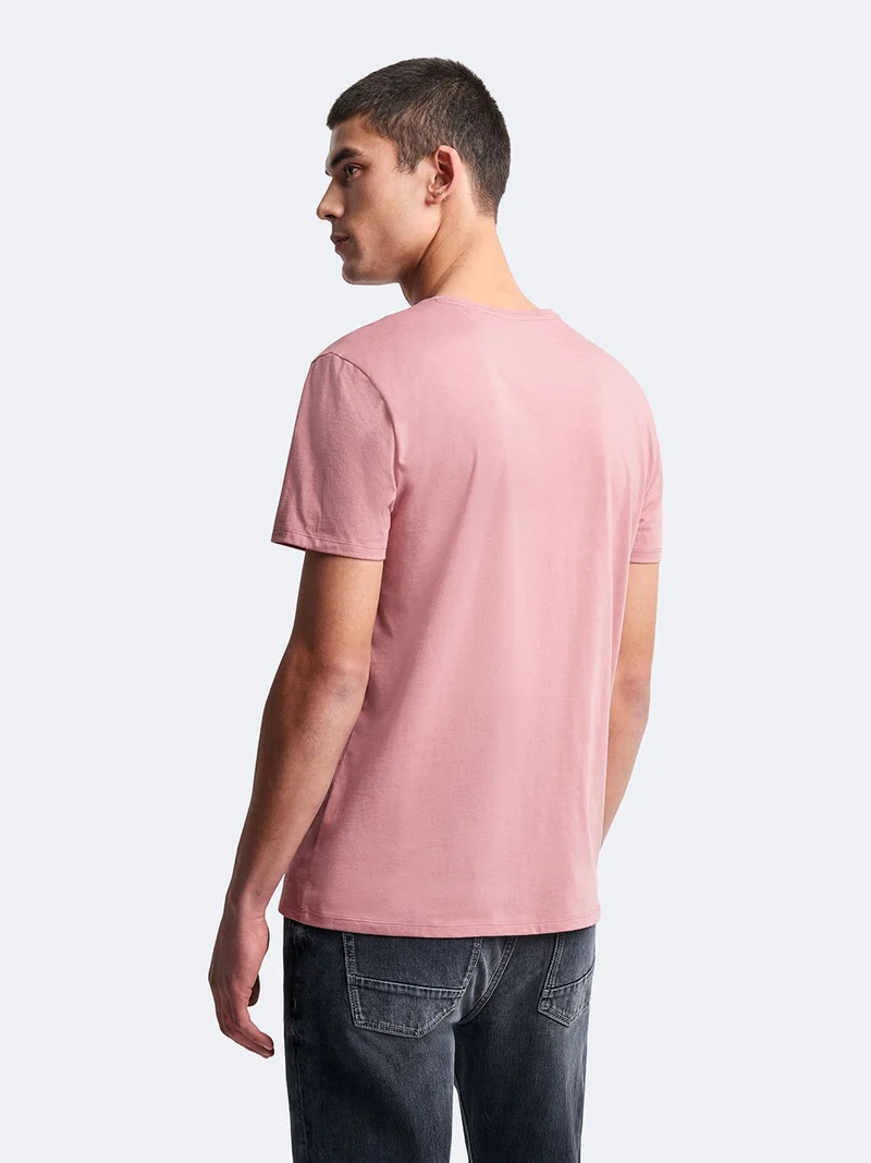 T-shirt col rond mélange coton Supima®