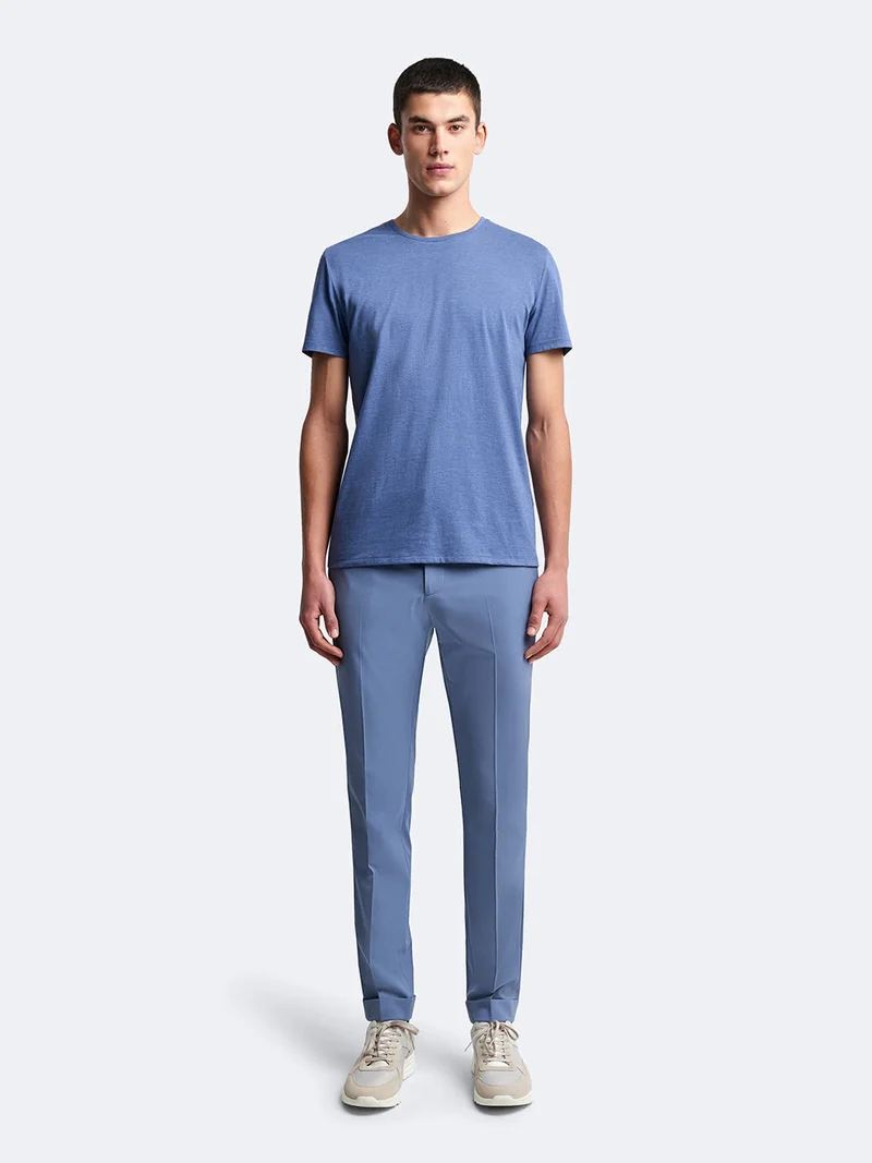 T-shirt col rond mélange coton Supima®