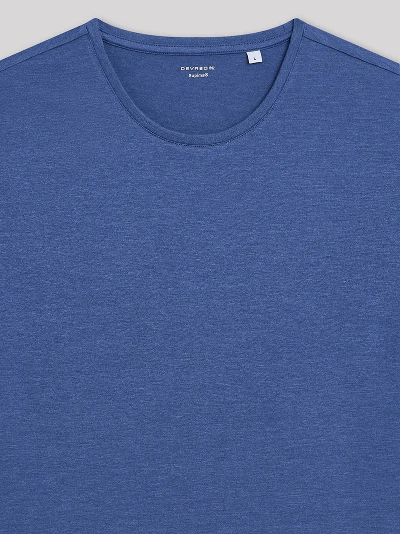 T-shirt col rond mélange coton Supima®