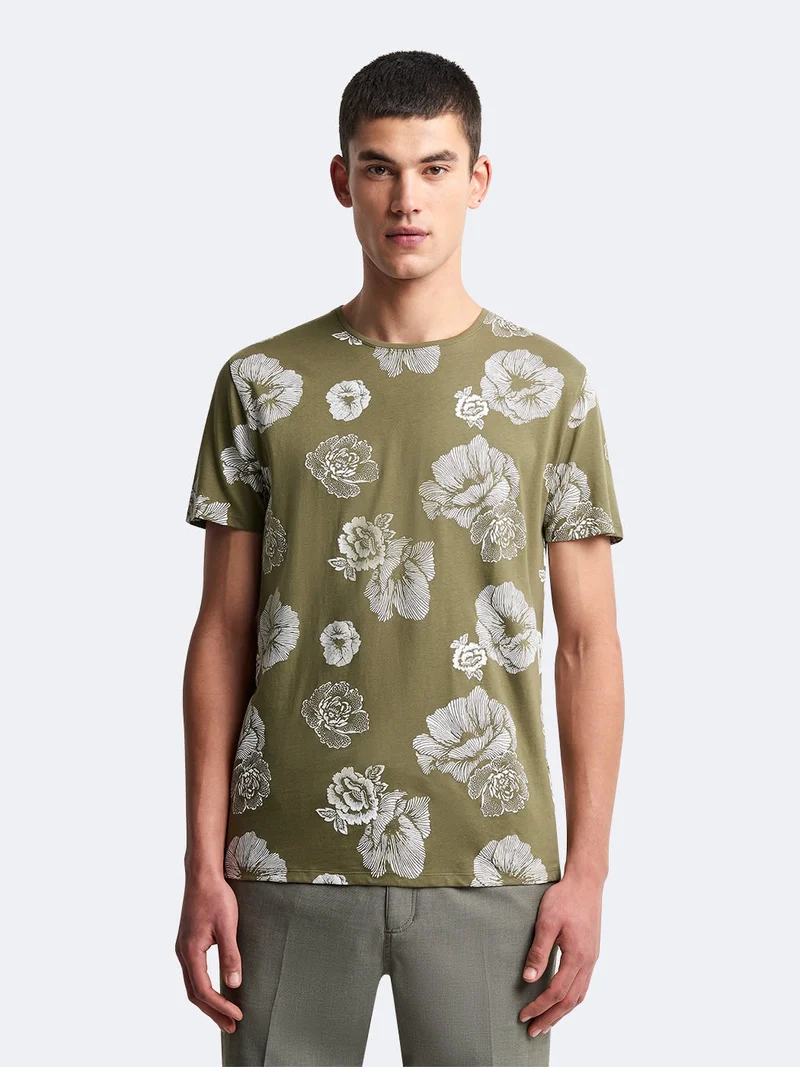 T-shirt col rond coton en conversion