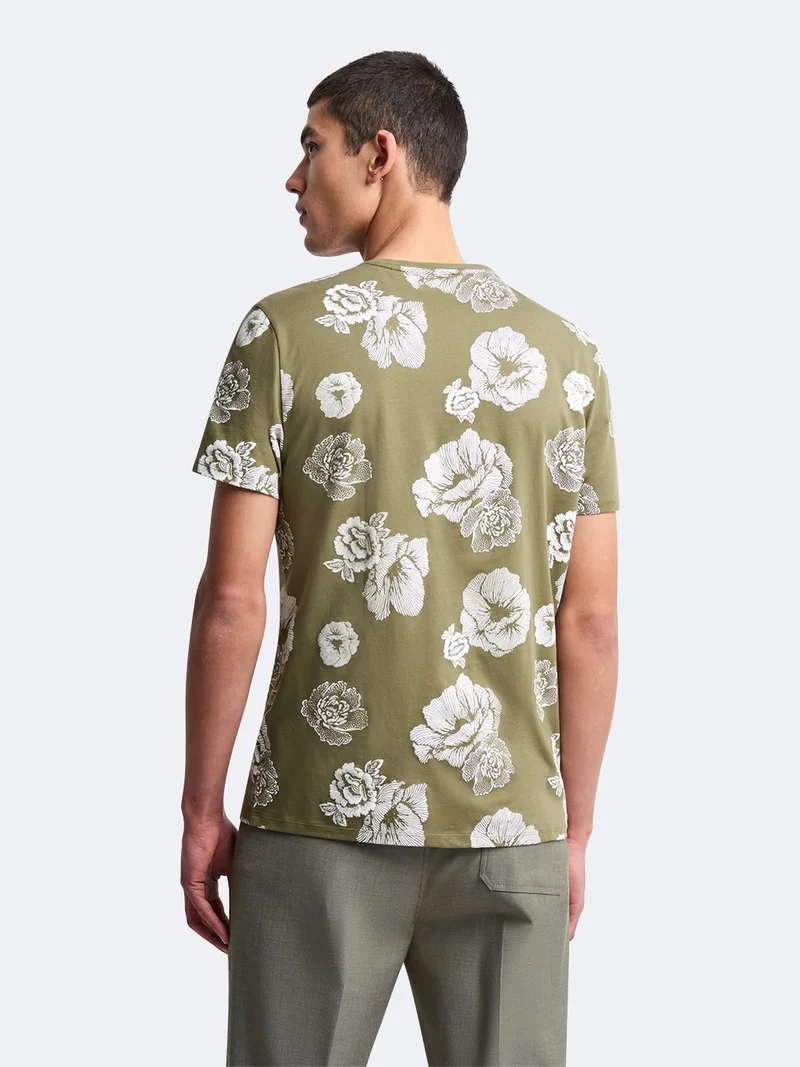 T-shirt col rond coton en conversion