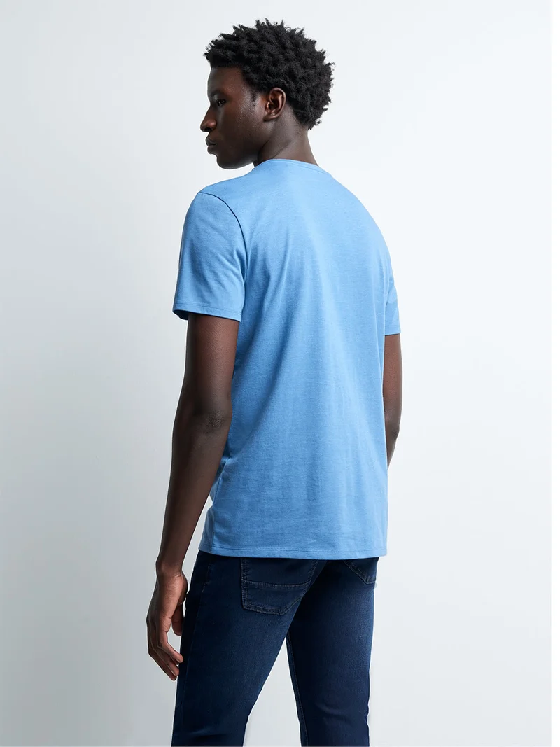 T-shirt col rond mélange coton Supima®