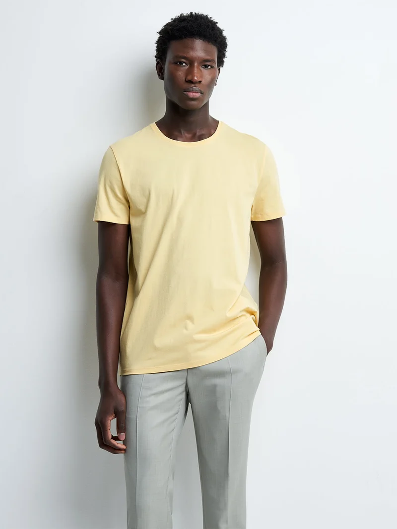T-shirt col rond en coton Supima®