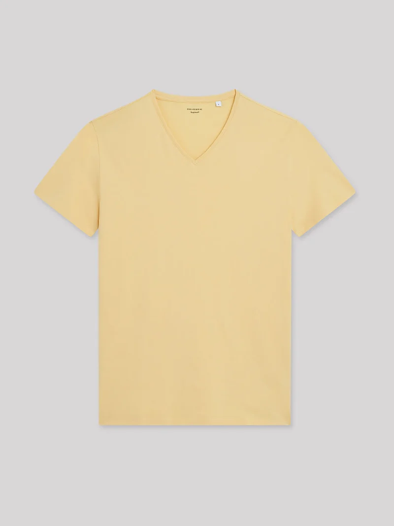 T-shirt col V en coton Supima®