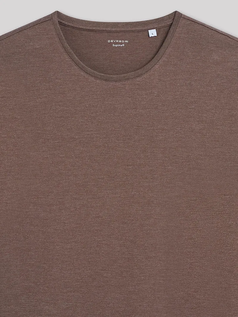 T-shirt col rond mélange coton Supima®