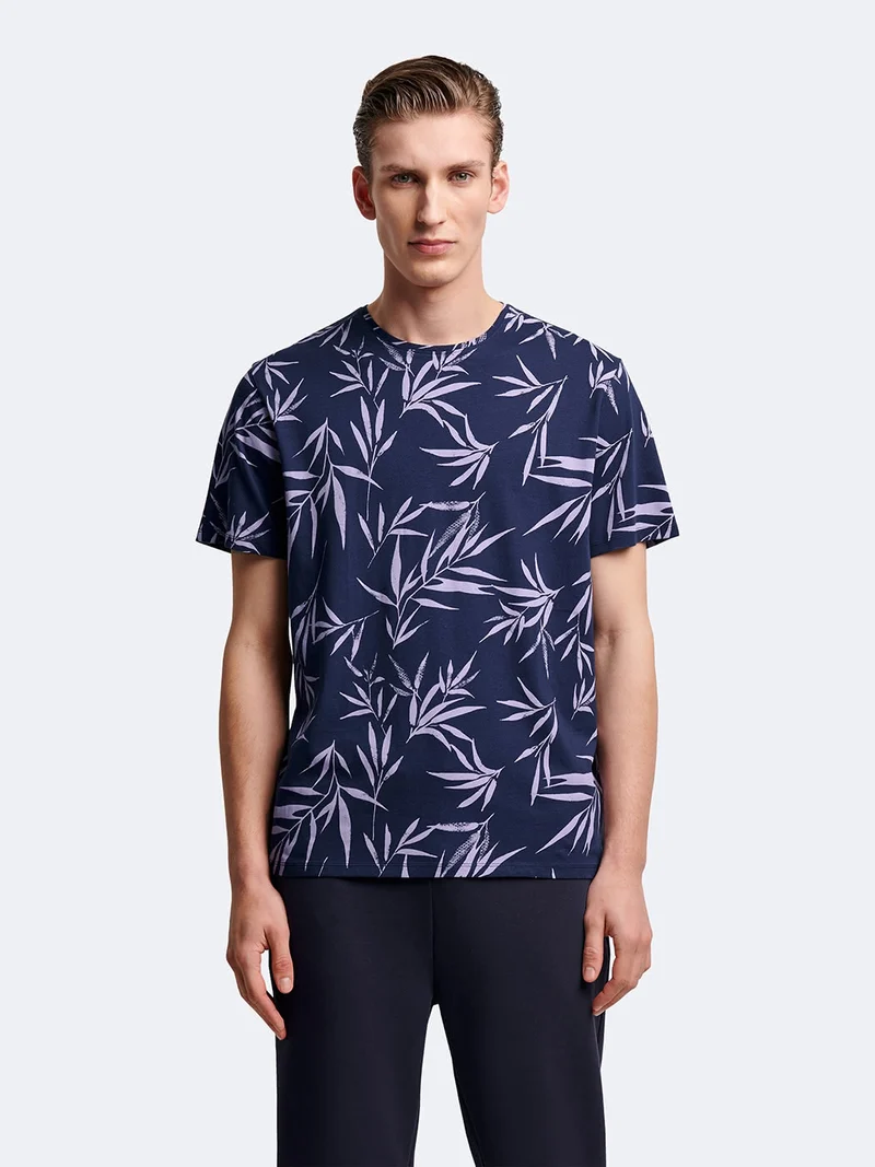 T-shirt col rond coton en conversion