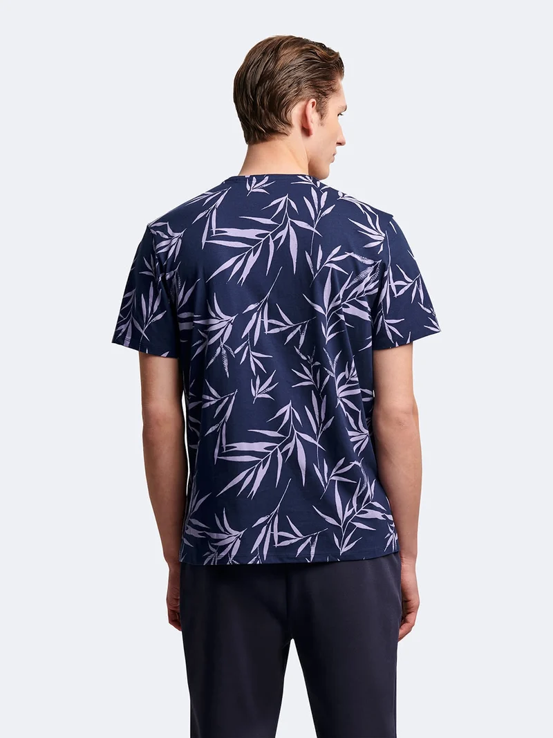 T-shirt col rond coton en conversion