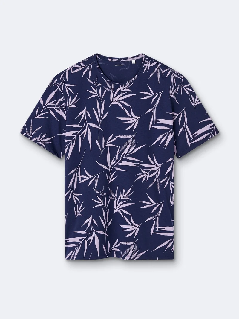 T-shirt col rond coton en conversion