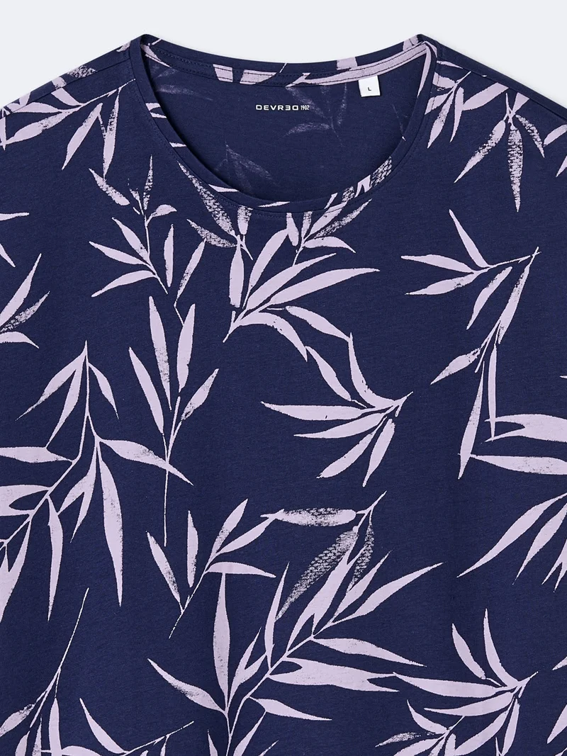 T-shirt col rond coton en conversion