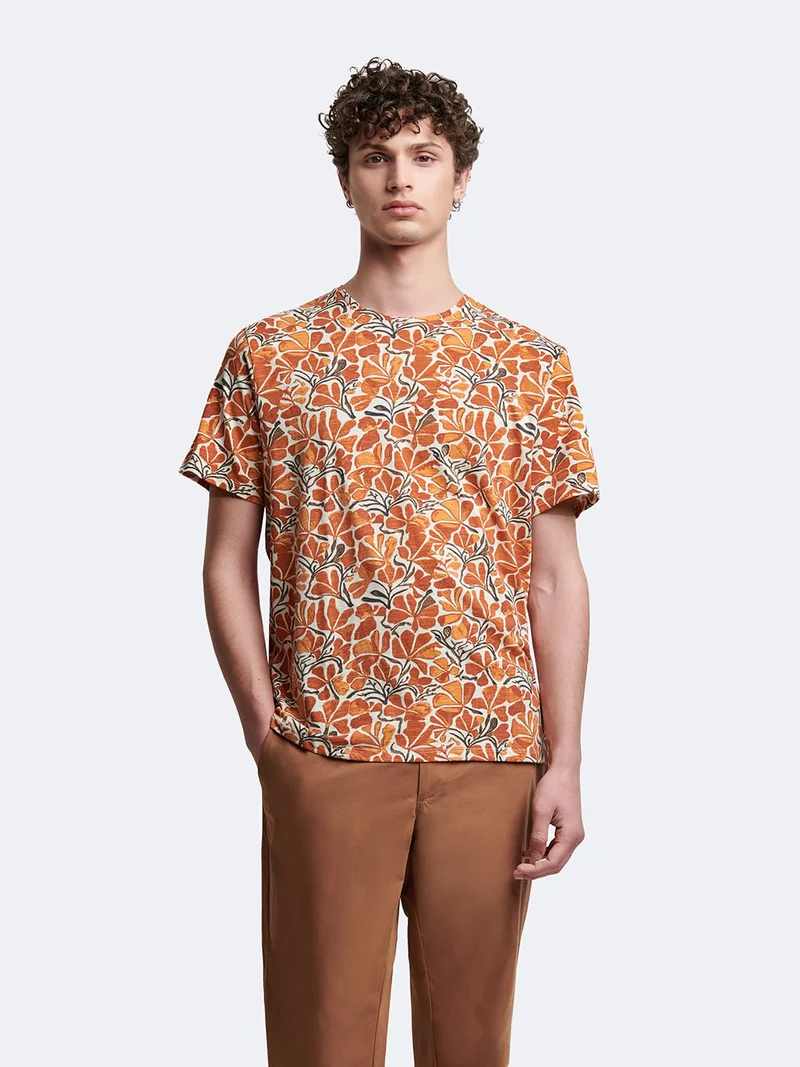 T-shirt col rond coton en conversion