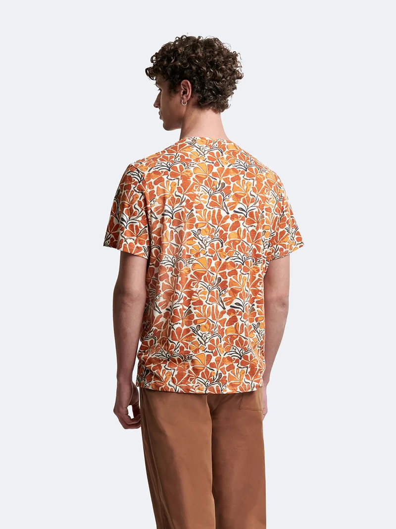 T-shirt col rond coton en conversion